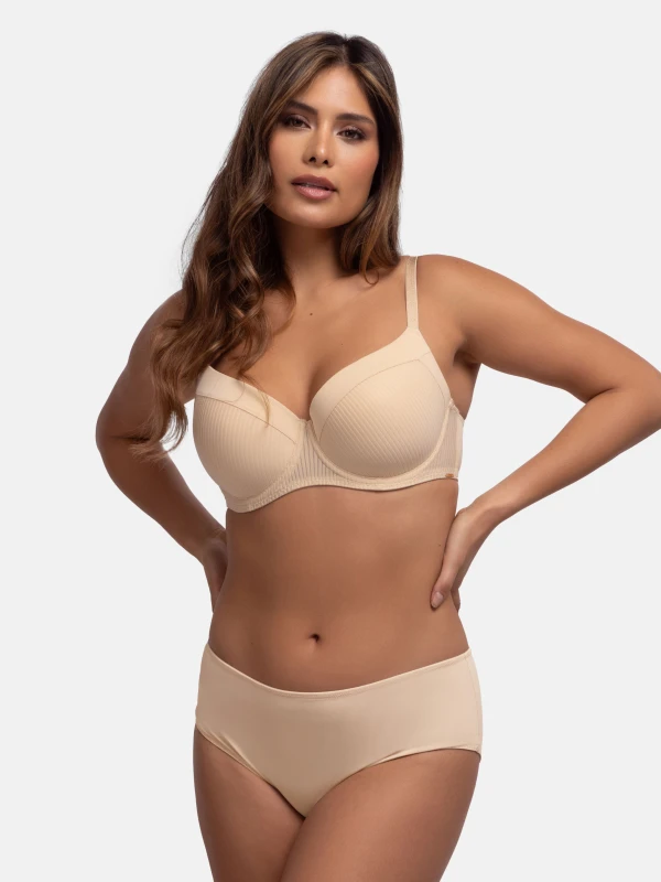 Image of Dorina Womens Carmen Light Padded Demi Beige Size: 38C Beige Female 38C