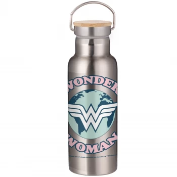 Image of Wonder Woman Logo Portable Insulated Water Bottle - Steel