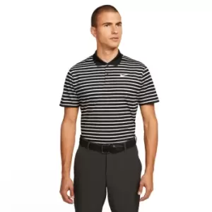 Image of Nike Dri-FIT Victory Short Sleeve Polo Black/White - L