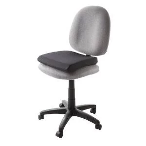 Image of Kensington Memory Foam Seat Rest Leather Effect Black 82024