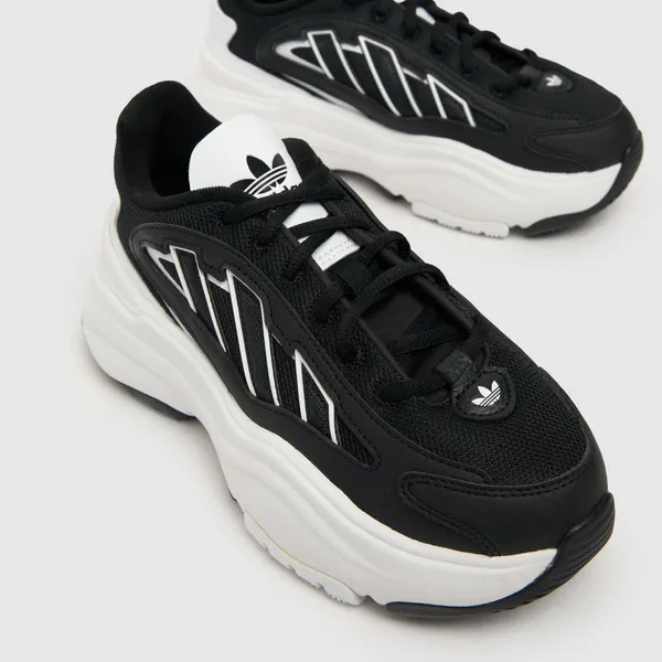 Image of adidas white & Black ozgaia Youth trainers White & Black UK 4 (EU 36?)