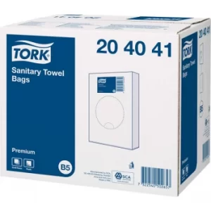 Image of Tork 204041 Sanitary Towel Bags 48 Packs of 1200