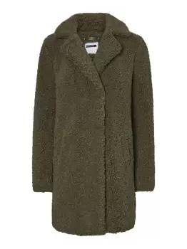 Image of NOISY MAY Teddy Jacket Women Green
