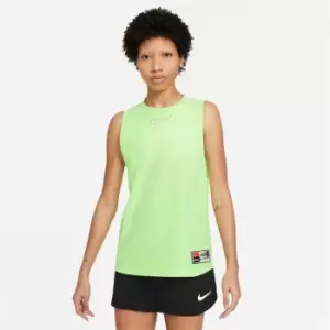 Image of Nike FC DriFit Sleeveless Football Top Womens - Green