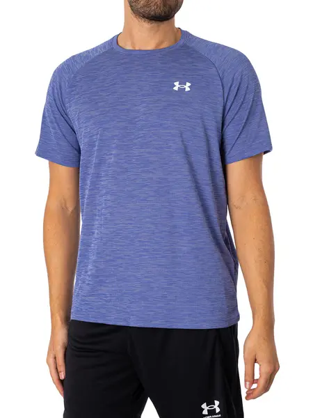 Image of Under Armour Tech Textured T-Shirt Starlight/White M