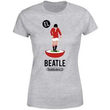 Image of Subbuteo EL Beatle Womens T-Shirt - Grey - 3XL
