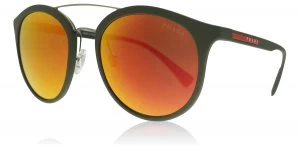 Image of Prada Sport PS04RS Sunglasses Green Rubber UFI5M0 54mm