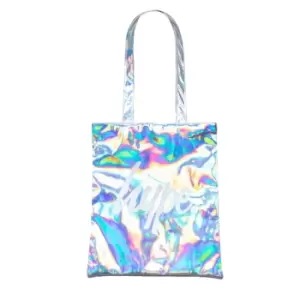 Image of Hype Holographic Tote Bag (One Size) (Silver)