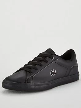 Image of Lacoste Lerond Bl 2 Trainers - Black, Size 10 Younger