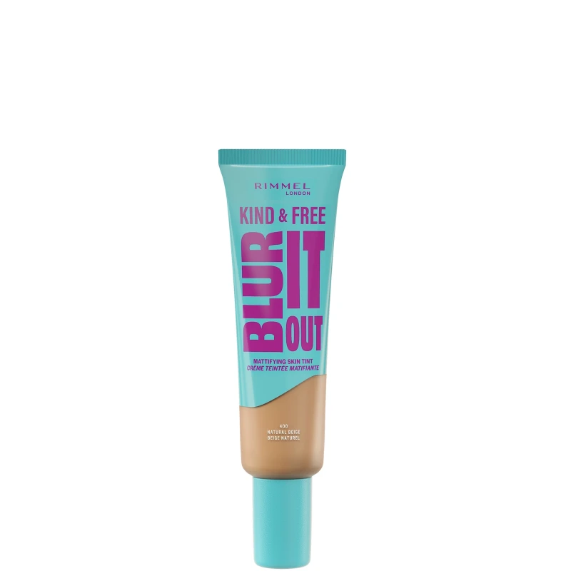 Image of Rimmel London Kind & Free BLUR IT OUT Mattifying Skin Tint 30ml (Various Shades) - 400 Natural Beige