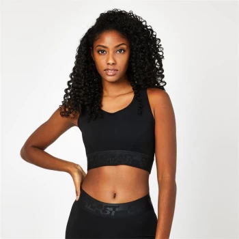 Image of Everlast Seamless Panelled Sports Bra - Black