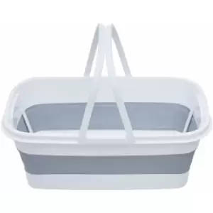 Image of Premier Housewares - Collapsible Rectangular Basket Multipurpose And Portable With Handles Made from Sturdy pp And Eco-friendly Rubber 27 x 18 x 48