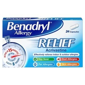 Image of Benadryl Allergy Relief - 24 capsules