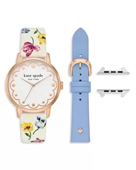Image of kate spade new york Classic Watch Head & Apple Watch Strap Set