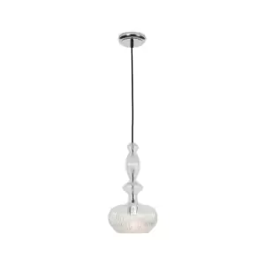 Image of Lamia Dome Ceiling Pendant 1 Light Clear Glass