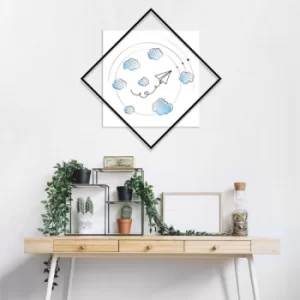 Image of Childhood Multicolor Decorative MDF Painting