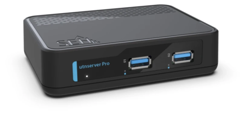 Image of SEH utnserver Pro print Server Ethernet LAN Black