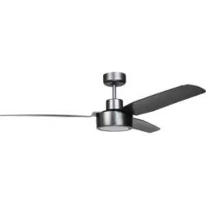 Image of Cristal Record Cimio LED DC Ceiling Fan 22W 3CCT Steel Titanium Easy Installation