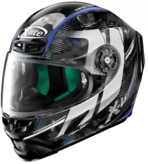 Image of X-Lite X-803 Ultra Carbon Provocator 58 Helmet, black-blue, Size S, black-blue, Size S