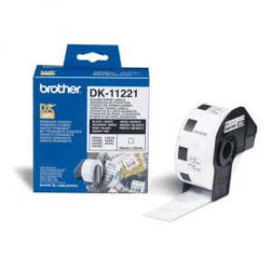 Image of Brother DK-11221 23mm x 23mm P-touch Etikettes x1000