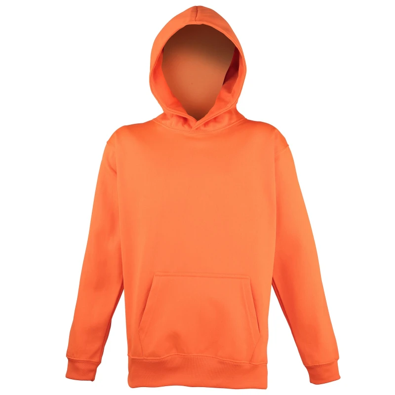 Image of AWDis Electric Hooded Sweatshirt Hoodie in Burnt Orange Size: 12-13 Years Burnt Orange Unisex 12-13 Years
