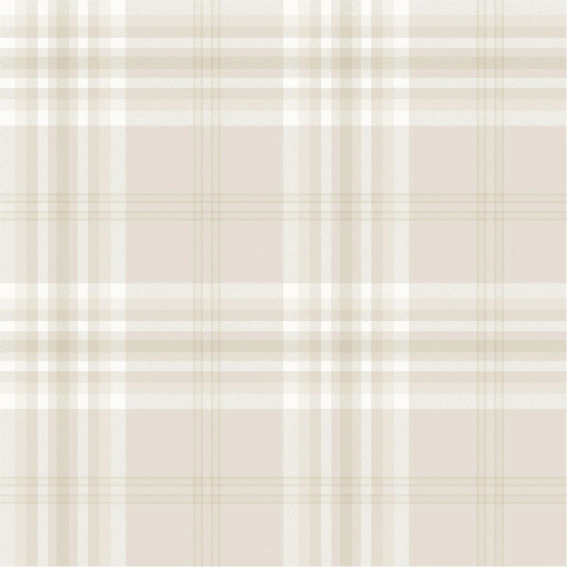 Image of Catherine Lansfield Kelso Check Wallpaper Cream unisex One Size