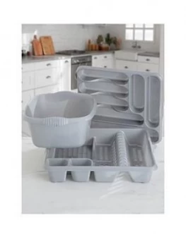 Image of Wham Casa 3 Piece Kitchen Tidy Set - Grey