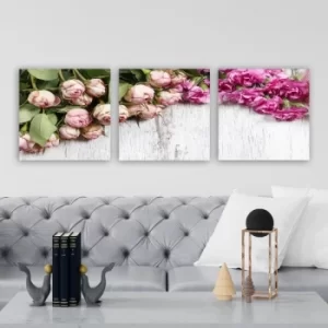 Image of P265591 Multicolor Decorative Canvas Painting (3 Pieces)