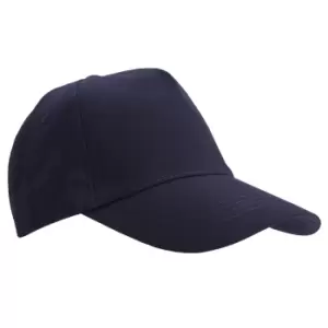 Image of SOLS Unisex Buzz 5 Panel Baseball Cap (ONE) (Navy)