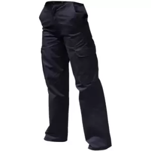 Image of Warrior Womens/Ladies Cargo Workwear Trousers (22/R) (Harbour Navy) - Harbour Navy