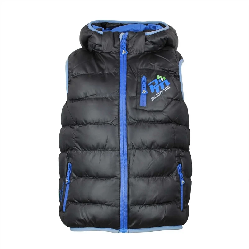 Image of Peak Mountain Children's sleeveless ski jacket Peak Mountain Ecarti Noir Male 4 ans ECARTI/3-8/YL/A-NOIR
