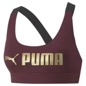 Image of Puma Fit Mid Impact Training Bra Women - Purple