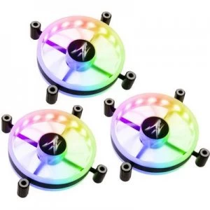 Image of Zalman ZM-LF120 ARGB Triple Pack inkl. Controller PC fan Black (W x H x D) 120 x 120 x 26 mm