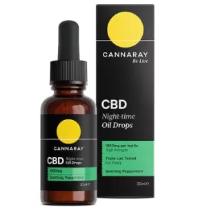 Image of Cannaray Night Time Oil Drops 1800mg