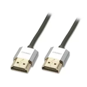 Image of Lindy 0.3m CROMO Slim High Speed HDMI Cable with Ethernet