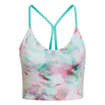 Image of adidas x You for You Bra Top Womens - Pink / Mint Rush / Light Pink