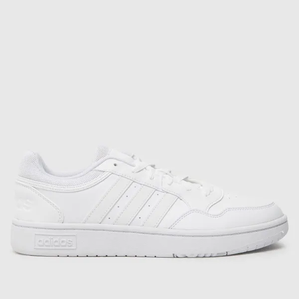 Image of adidas hoops 3.0 trainers in white