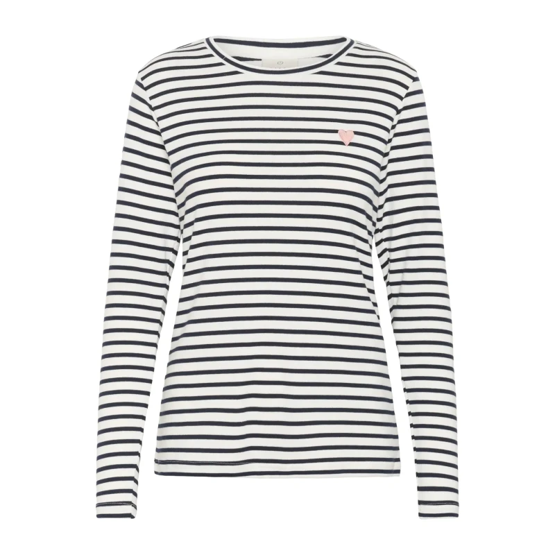 Image of Kaffe Womens long sleeve T-Shirt KAFFE Liddy Bleu Female M