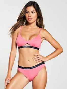 Image of Tommy Hilfiger Bikini Bralette Top - Shocking Pink, Shocking Pink Size M Women