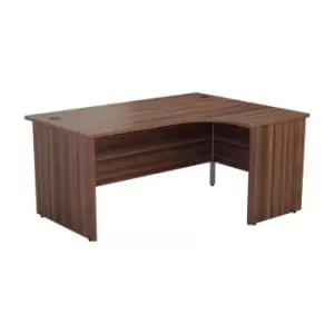 Image of TC Group 1600X1200 Panel Right Hand Radial Desk Beech + Desk High 3 Drawer Ped