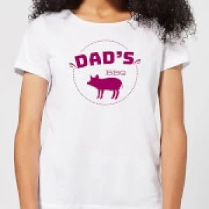 Image of Dads BBQ Womens T-Shirt - White - 3XL