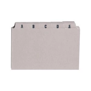 Image of 5 Star Office Guide Card Set A Z 8x5" 25 Cards 203x127mm Buff