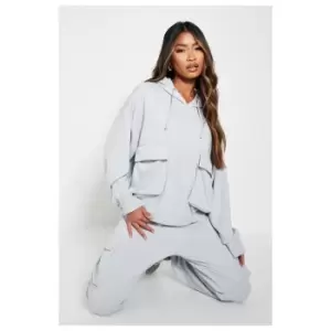 Image of I Saw It First Oversized Utility Pocket Jogger - Grey