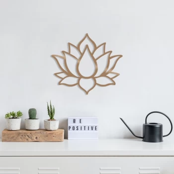 Image of Lotus Flower 1 - Copper Copper Decorative Metal Wall Accessory