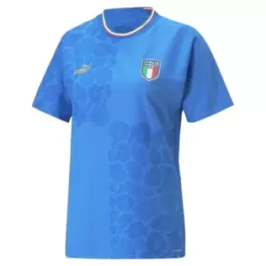 Image of Puma Puma x Liberty Italy Authentic Home Shirt 2022 2023 Womens - Blue