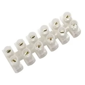 Image of BQ White 3A 6 Way Cable Connector Strip