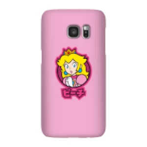 Image of Nintendo Super Mario Peach Kanji Phone Case - Samsung S7 - Snap Case - Matte