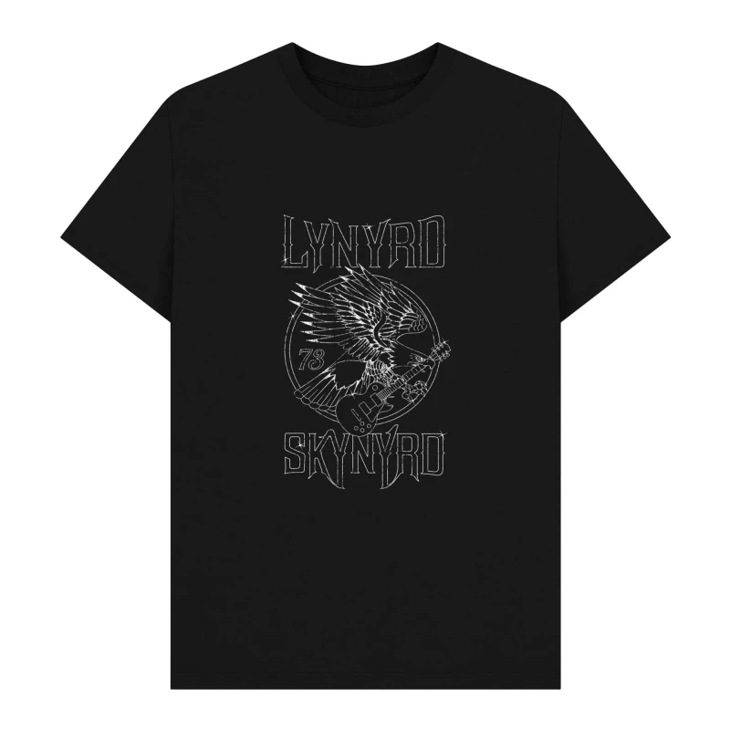 Image of Lynyrd Skynyrd Mens Freebird Logo T-Shirt in Black Size: Small Black Male S