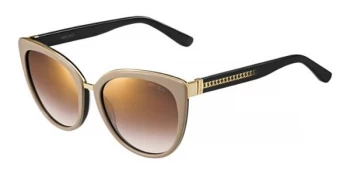 Image of Jimmy Choo Dana Sunglasses Nude / Shiny Black 116 56mm