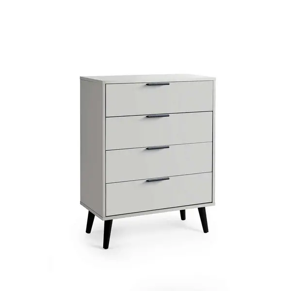 Image of Julian Bowen Alba 4 Drawer Wide Chest - Soft Close - Silk Grey ALB002